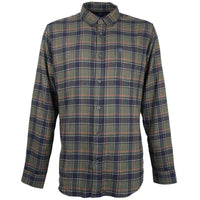 Albert and Maurice Mens Wye Shirt Olive Green Check