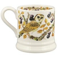Emma Bridgewater Autumn Garden Birds Owl in Sloe Berries Half Pint Mug