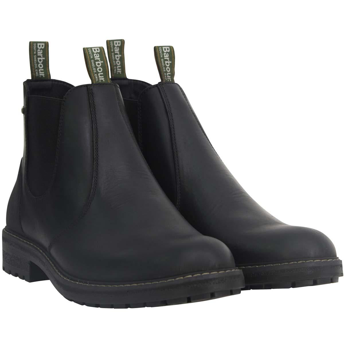 BLACK Barbour Mens Embleton Chelsea Boot