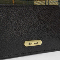 Black/Ancient Barbour Womens Alder Leather Card Holder Badge