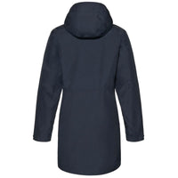 Navy Musto Womens Original Long Rain Jacket back