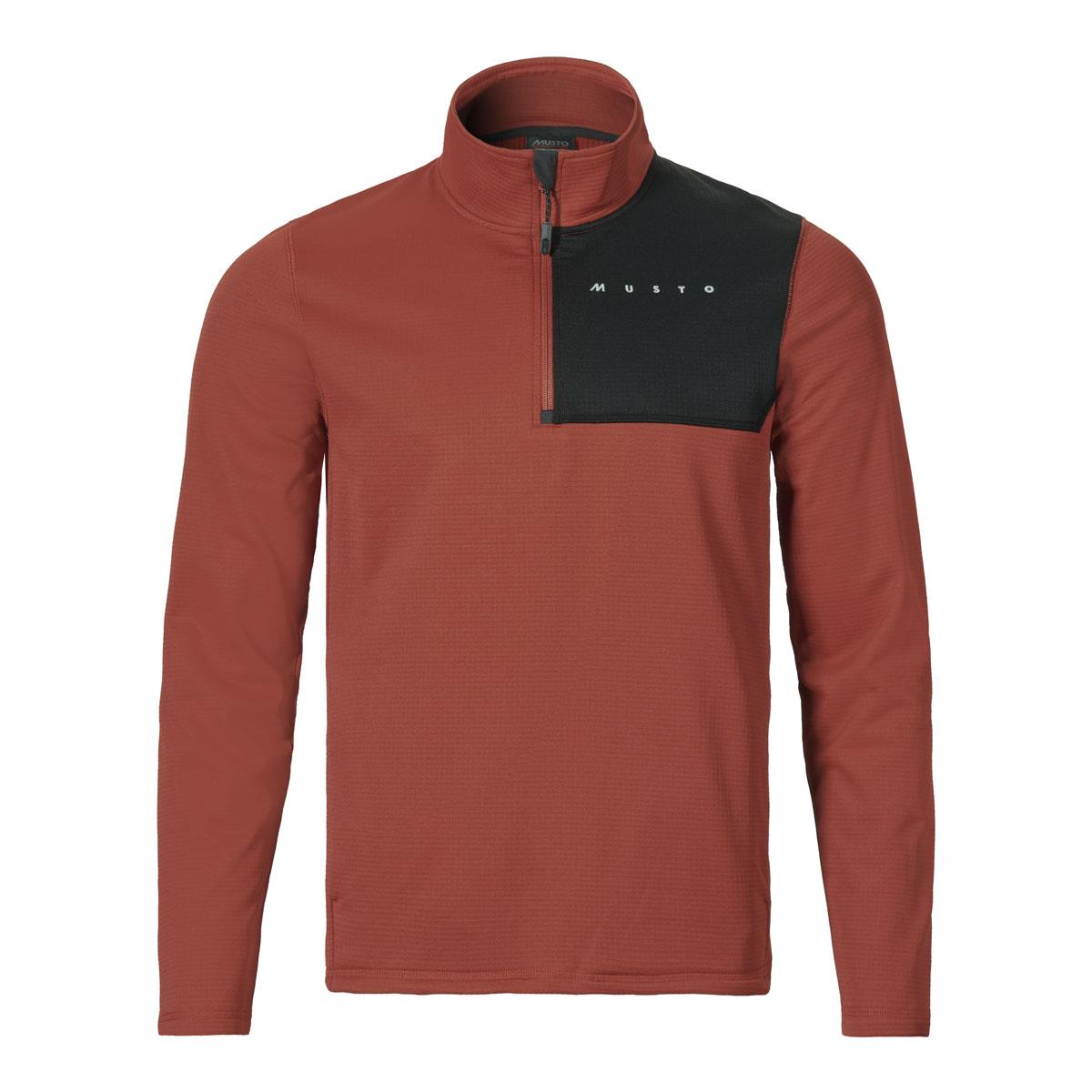 Rust Musto Mens EVO Thermal Lite Tech Fleece