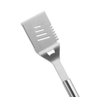 Le Creuset BBQ Stainless Steel Slotted Spatula close up