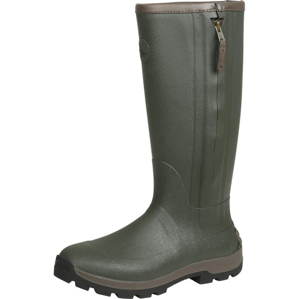 Dark Olive Seeland Mens Noble ZIp Wellington Boots