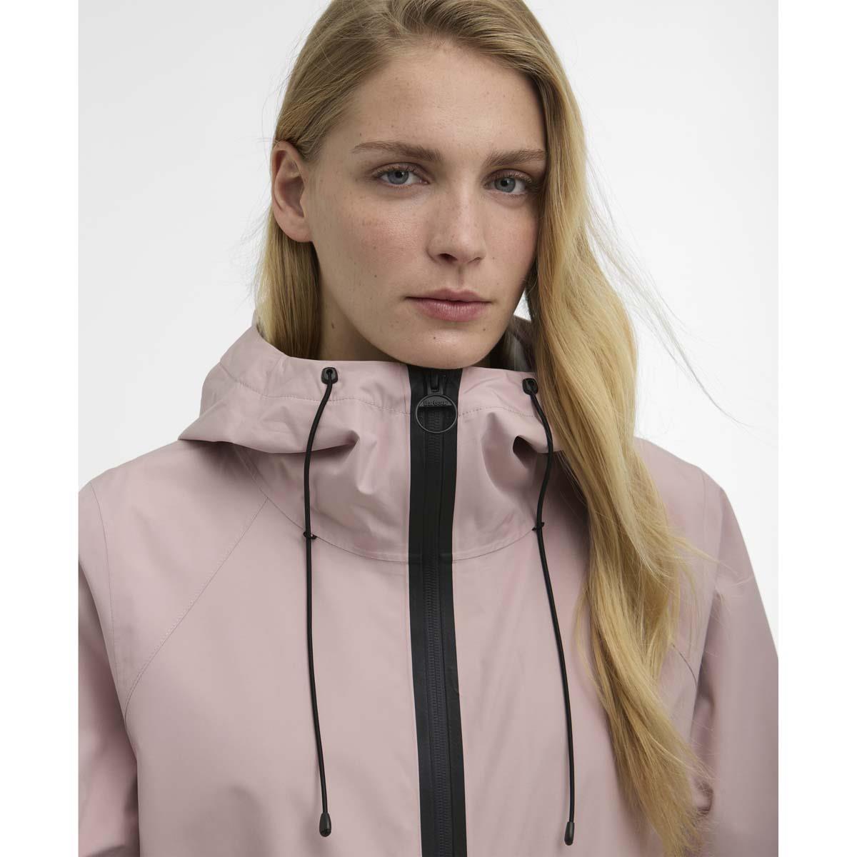 Gardenia/Fondant Barbour Womens Dovecragg Waterproof Jacket collar