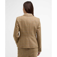 Soft Blue Barbour Womens Wisteria Tailored Blazer Back