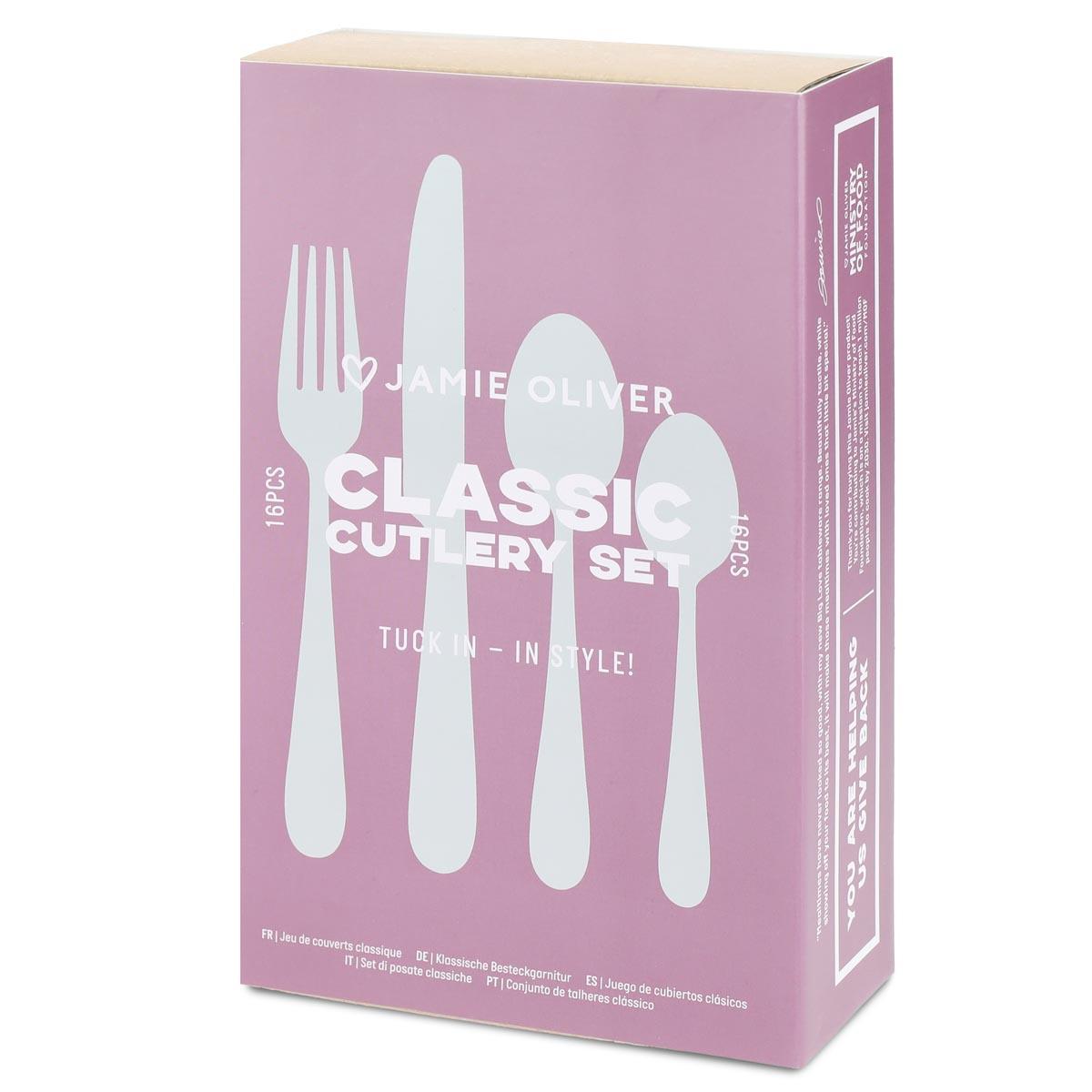 Jamie Oliver Big Love Antique Finish Classic Cutlery Set 16pc Boxed