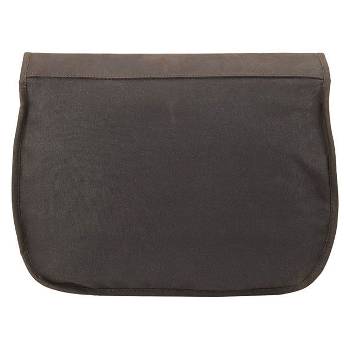 Barbour Unisex Wax Leather Tarras Bag Back