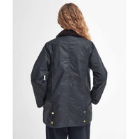 Sage/Ancient Barbour Womens Modern Beadnell Wax Jacket Back