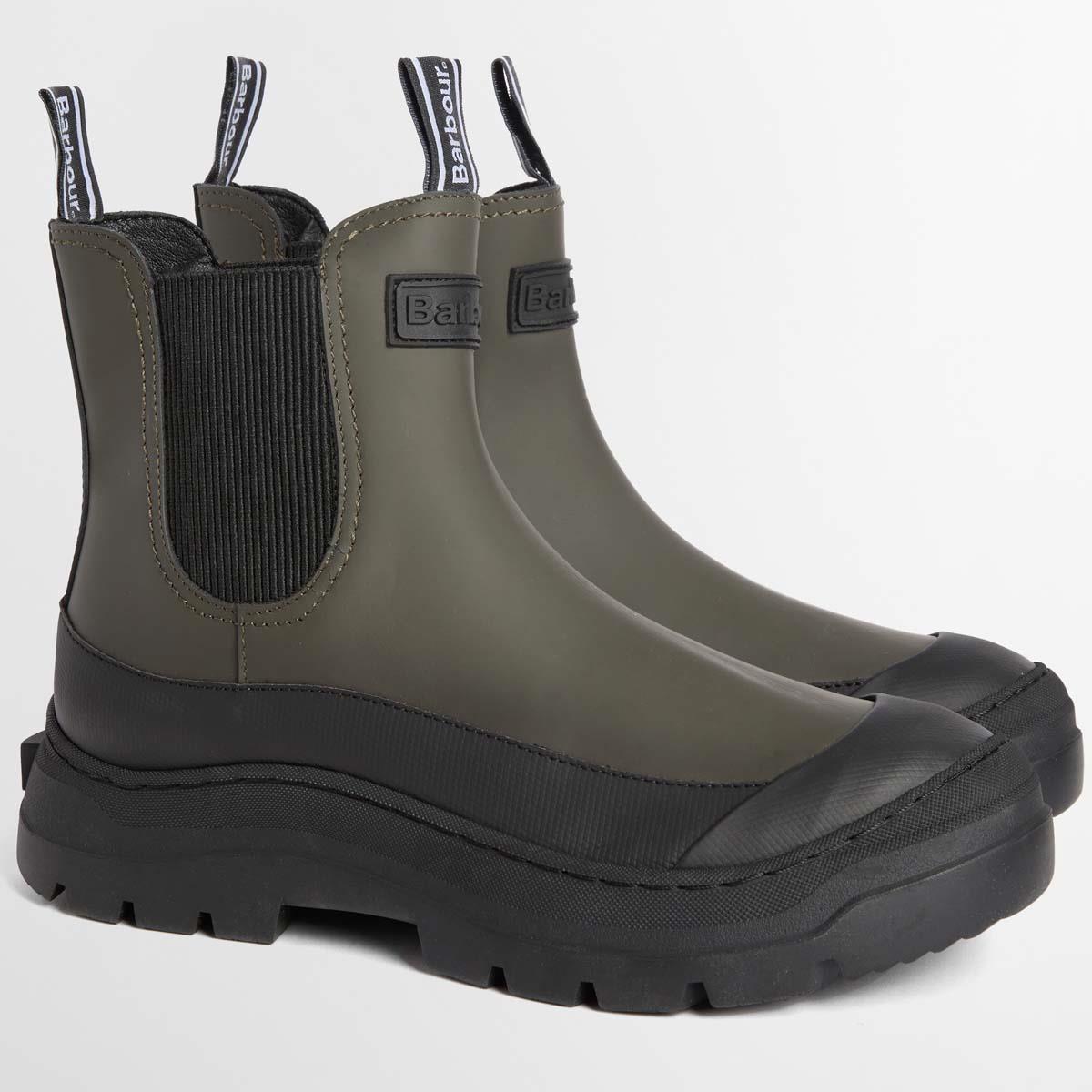 OLIVE Barbour Womens Harriety Chelsea Boot SET