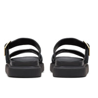 Black Suede Clarks Womens Aristella Mule Sandal