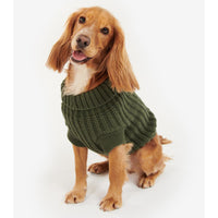 Olive Barbour Saltburn Dog Jumper On Dog