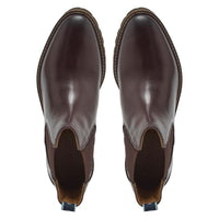 Dark Brown Chatham Womens Hickstead Chelsea Boots Top View