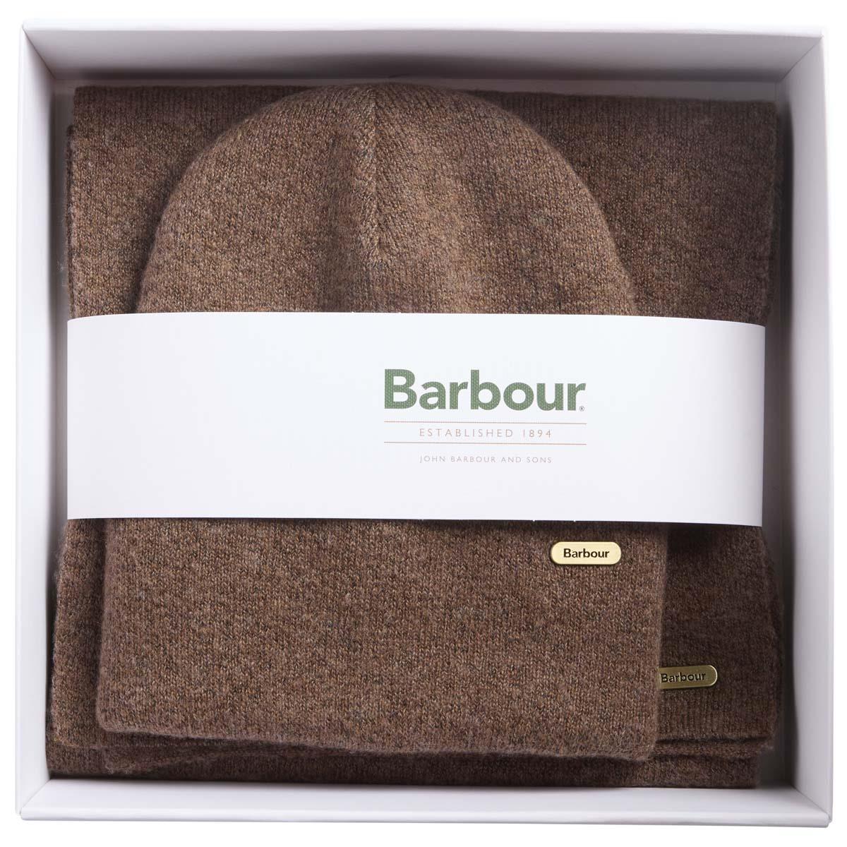 Barbour Womens Beanie and Scarf Gift Set