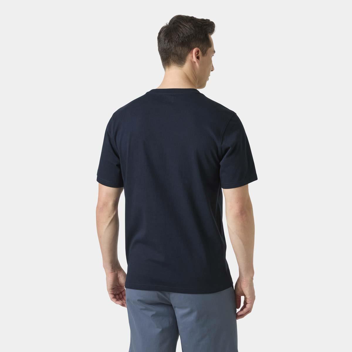 Navy Helly Hansen Mens Hudson T-Shirt back