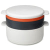 Stone/Orange Joseph Joseph M-Cuisine 4-piece stack microwave cooking sete cooki