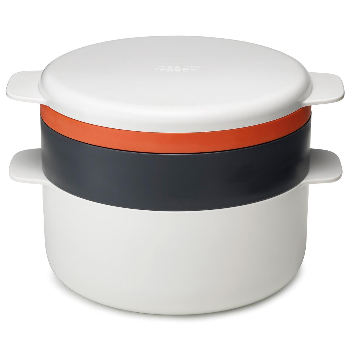 Stone/Orange Joseph Joseph M-Cuisine 4-piece stack microwave cooking sete cooki