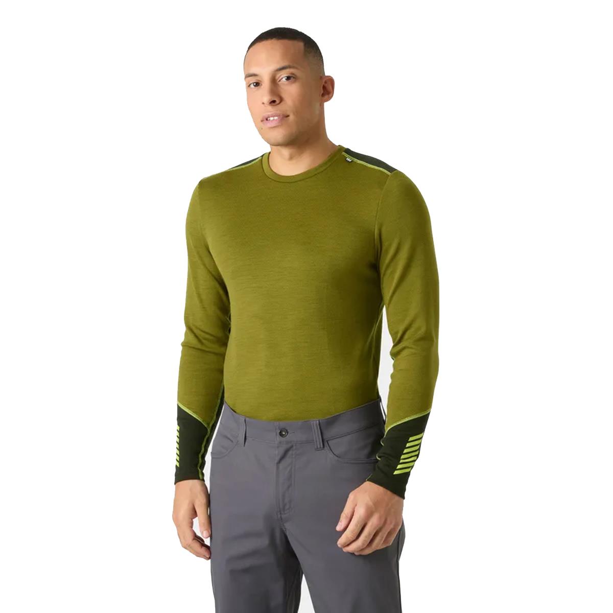 Helly Hansen Mens Lifa Merino Midweight Crew Base Layer