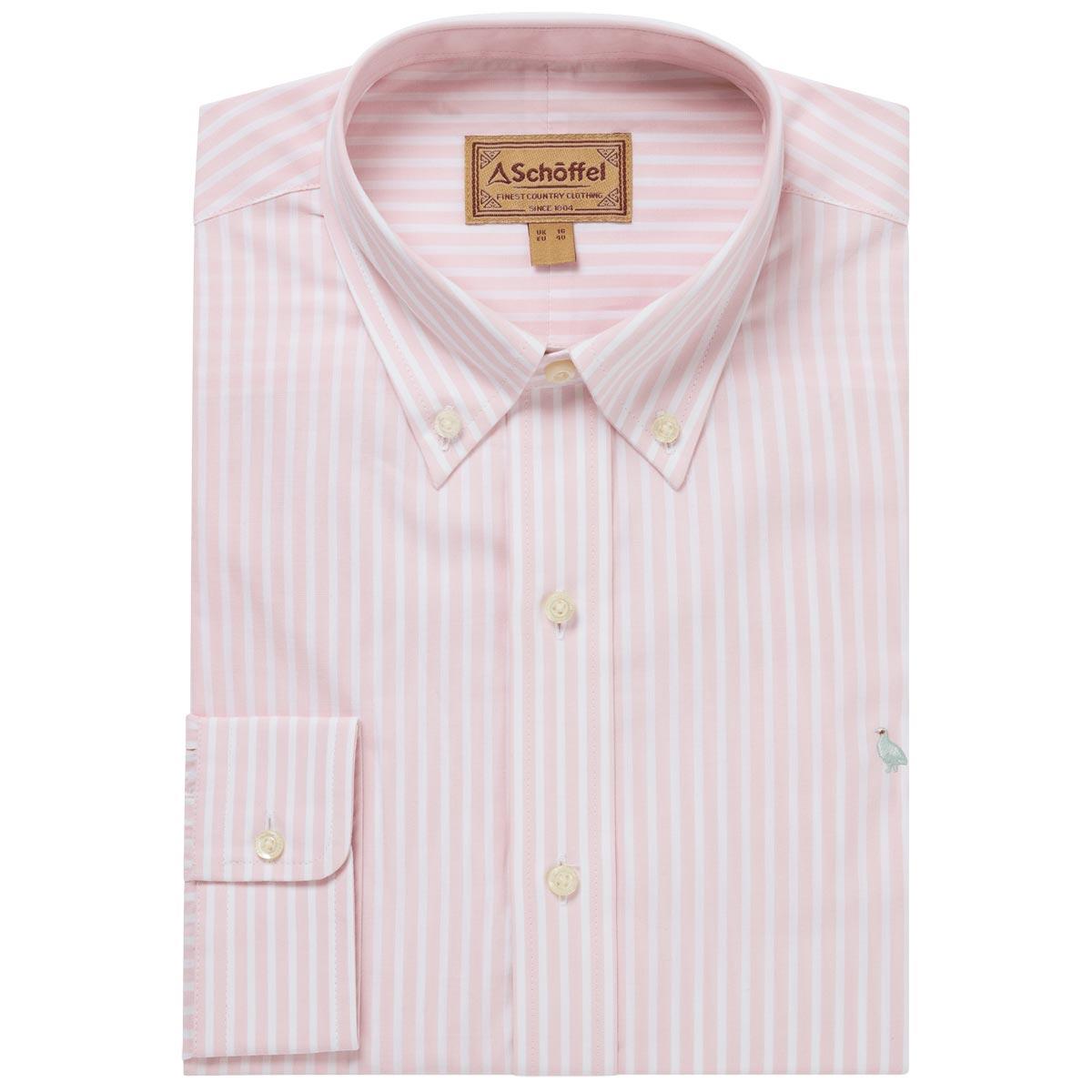 Schoffel Mens Holme Striped Shirt main Mauve blush