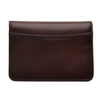 Dark Brown Calf Leather Loake Fenchurch Card Holder Back
