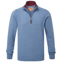Schoffel Mens Calton Cotton Cashmere 1/4 Zip Jumper