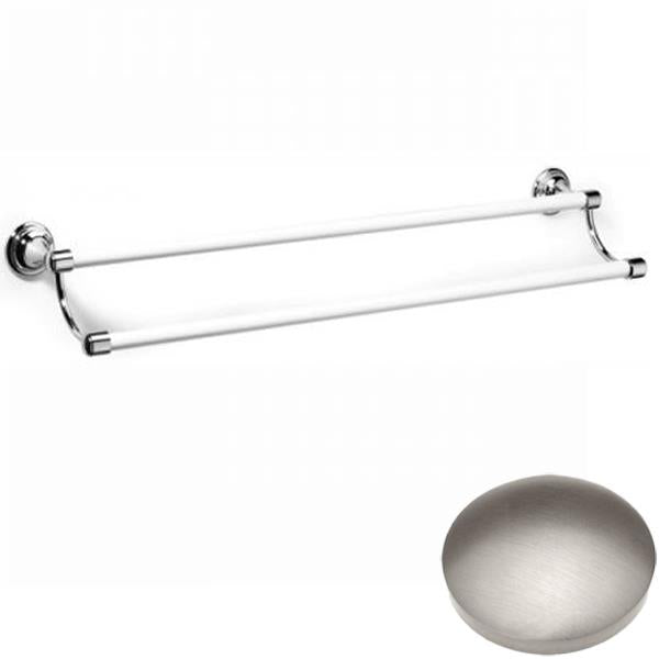 Stainless Steel Finish Samuel Heath Fairfield Ceramic Double Towel Rail N9562-B