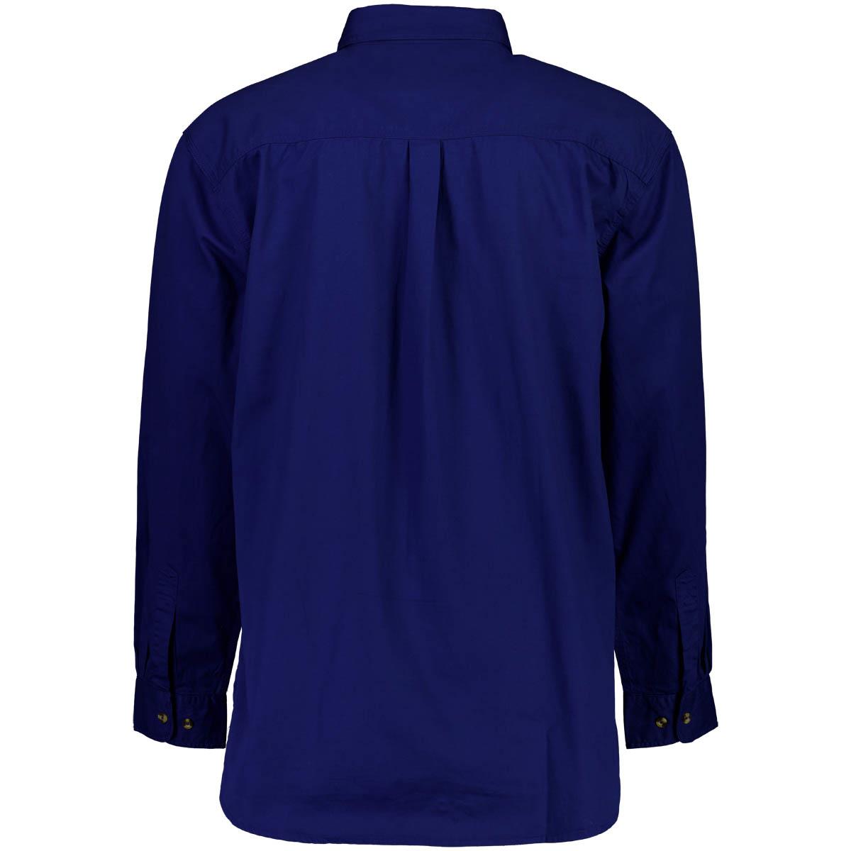 Navy Swanndri Mens Byron Work Shirt Back