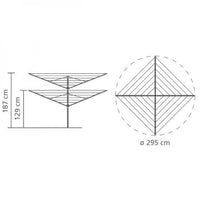 Brabantia Rotary Airer 60m Lift-O-Matic Special Offer