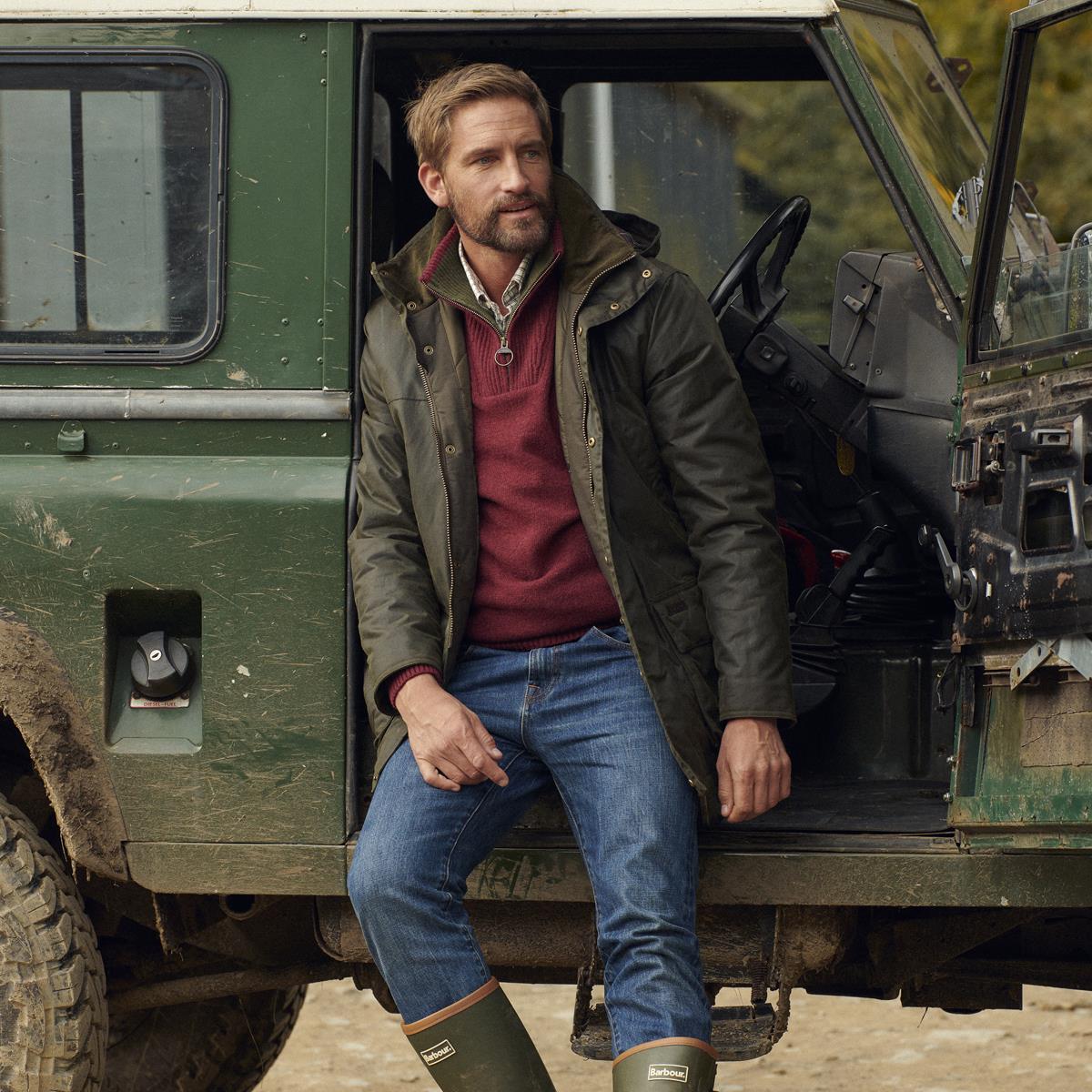 Barbour Mens Bleaberry Wax Jacket Lifestyle