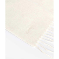Cream Barbour Womens Lambswool Woven Scarf