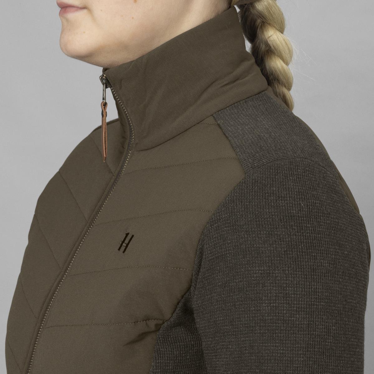 Willow Green Harkila Womens Sandhem Pro Insulated Cardigan Detail
