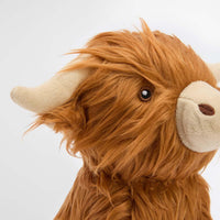 Barbour Dog Highland Cow Toy Eye Detail