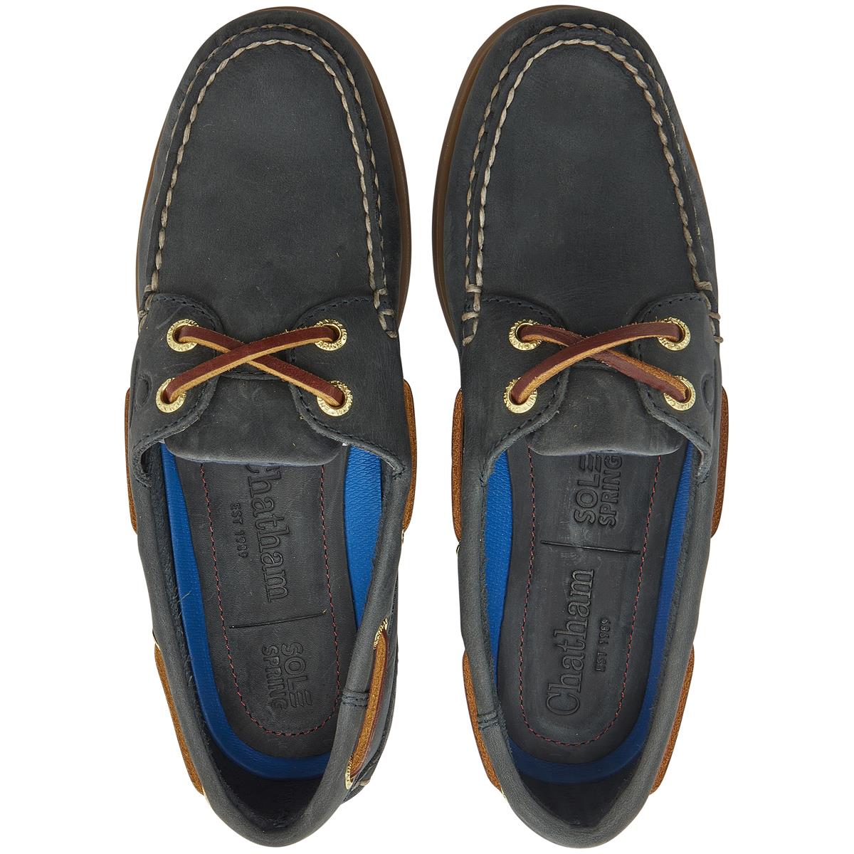 Blue Chatham Womens Deck G2 Ladies Boat Shoes Top