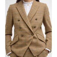 Soft Blue Barbour Womens Wisteria Tailored Blazer Closed