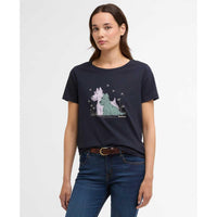 Navy Barbour Womens Clover T-Shirt front
