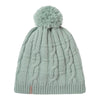 Light Blue Sealskinz Hemsby Waterproof Cold Weather Cable Knit Bobble Hat