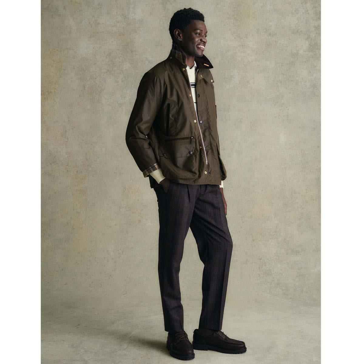 BROWN Barbour Mens Icons Bedale Wax Jacket LS2