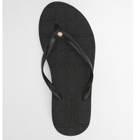 Black Barbour Tilda Toe Post Sandal TOP
