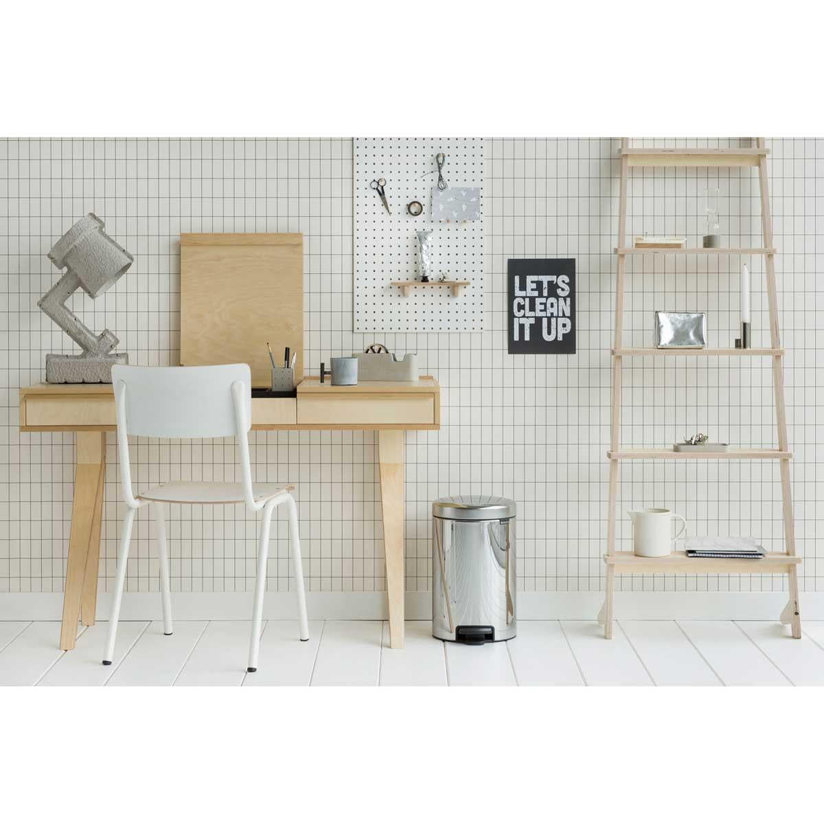 Brabantia newIcon Pedal Bin 12 Litre Metal Bucket