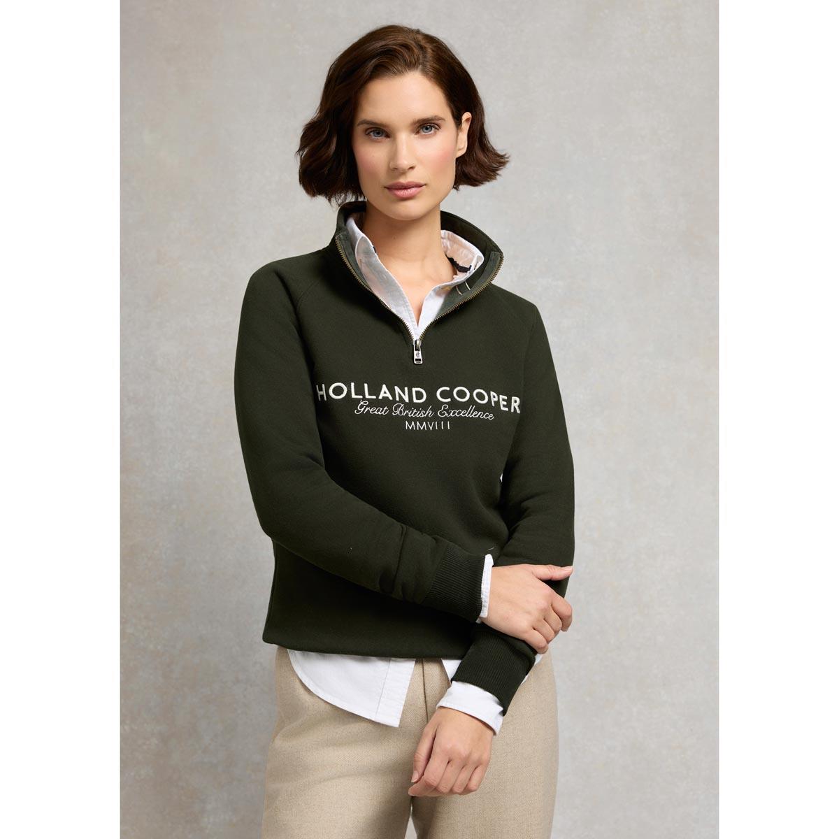 Holland Cooper Womens Sporting Goods Zip Henley