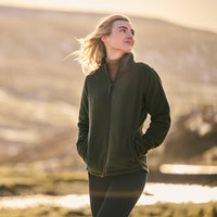 Deep Green Musto Womens Outdoor Country Fenland 200 Fleece Jacket Lifestyle