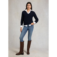 Ink Navy Holland Cooper Womens Polly Knit Jumper On Model