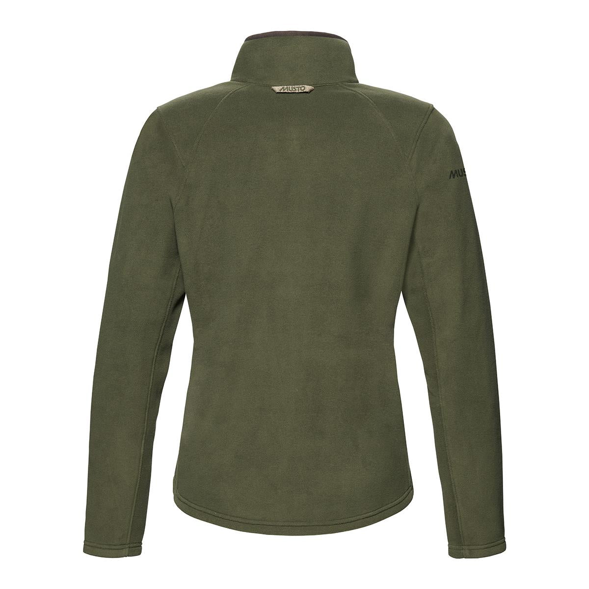 Deep Green Musto Womens Outdoor Country Fenland 200 Fleece Jacket Back