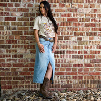 Distressed Brown Ariat Womens Heritage Western R Toe Boot On Model