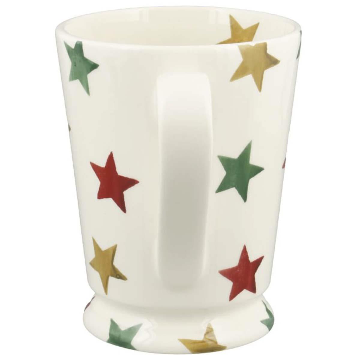 Emma Bridgewater Christmas Red Green and Gold Stars Cocoa Mug