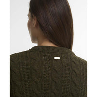 OLIVE Barbour Womens Joan Knitted Jumper TAG