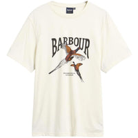 Whisper White Barbour Mens Pheasant Graphic Tailored T-Shirt