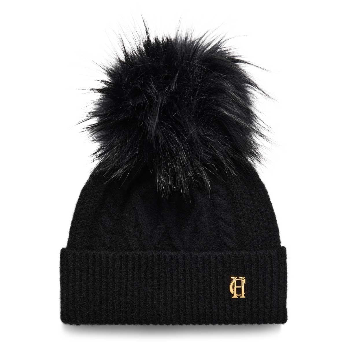 Holland Cooper Womens Sloane Cable Bobble Hat