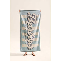 Surf Blue Logo Barbour Archive Beach Towel model