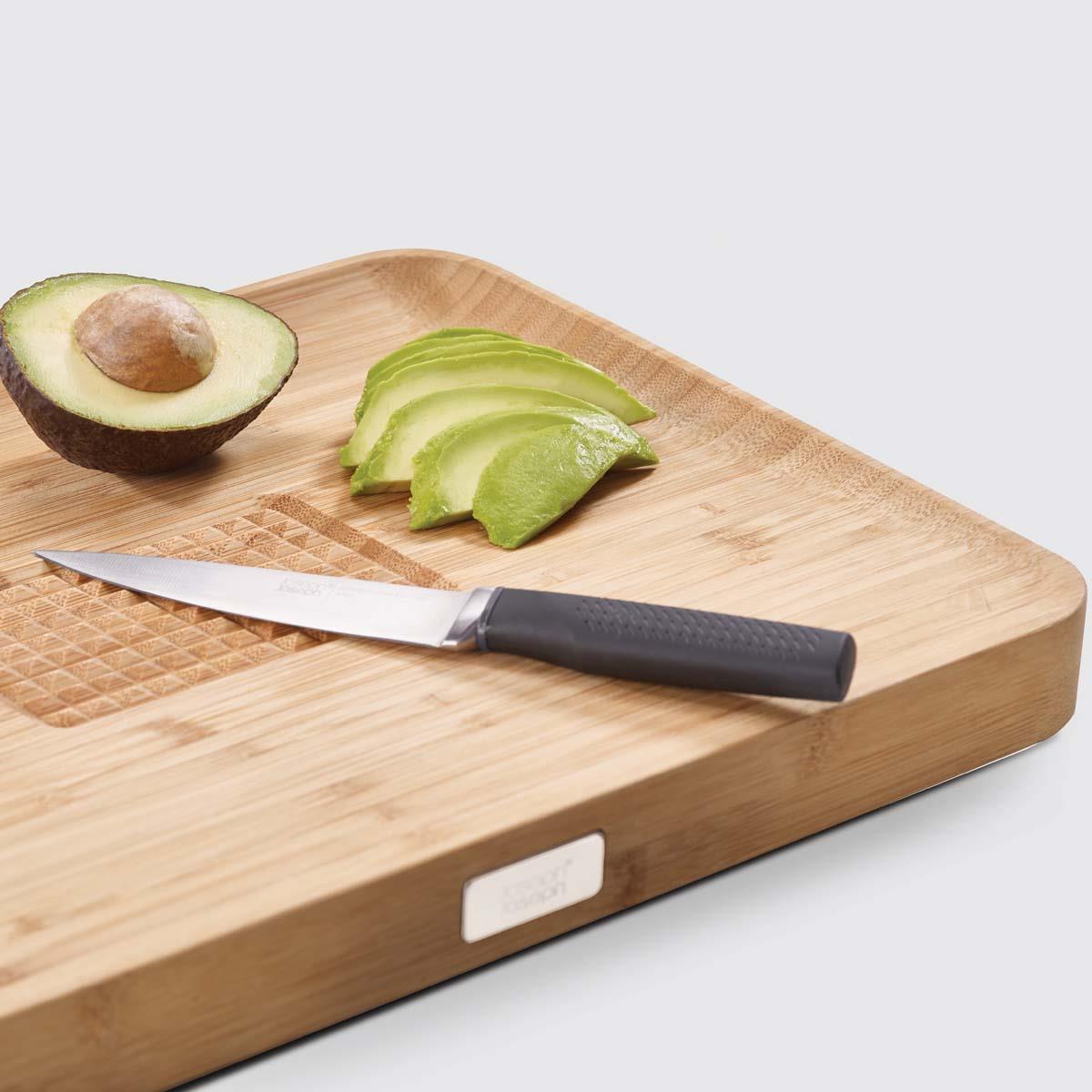 Bamboo Joseph Joseph Cut & Carve Bamboo Chopping Board LS2